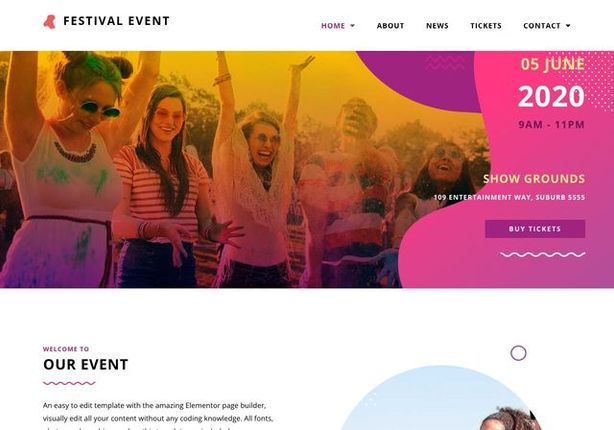 Jasa bikin website event