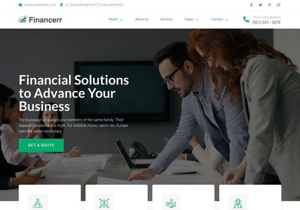 Jasa bikin website financial