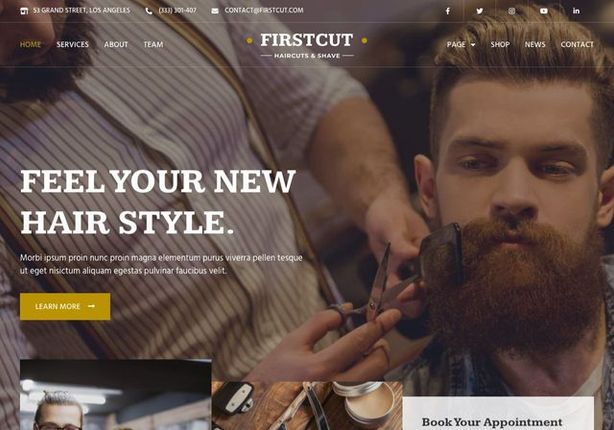 Jasa bikin website cukur rambut