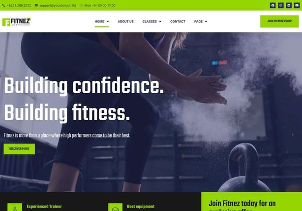 Jasa bikin website fitnes