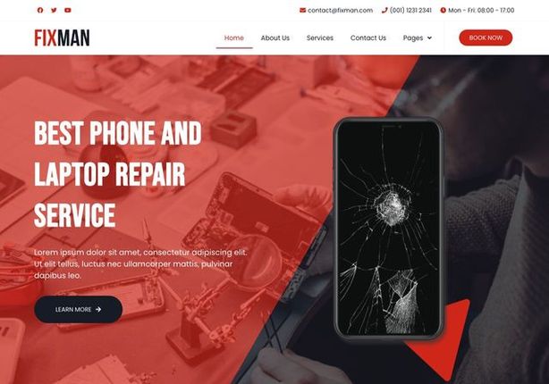 Jasa bikin website service handphone