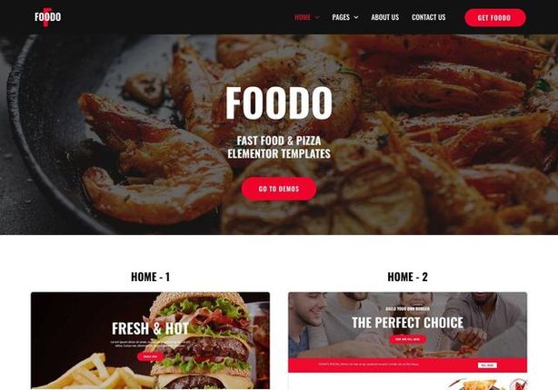 Jasa bikin website food pizza